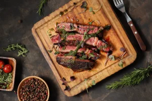 Costilla madurada, saborizada y cocida